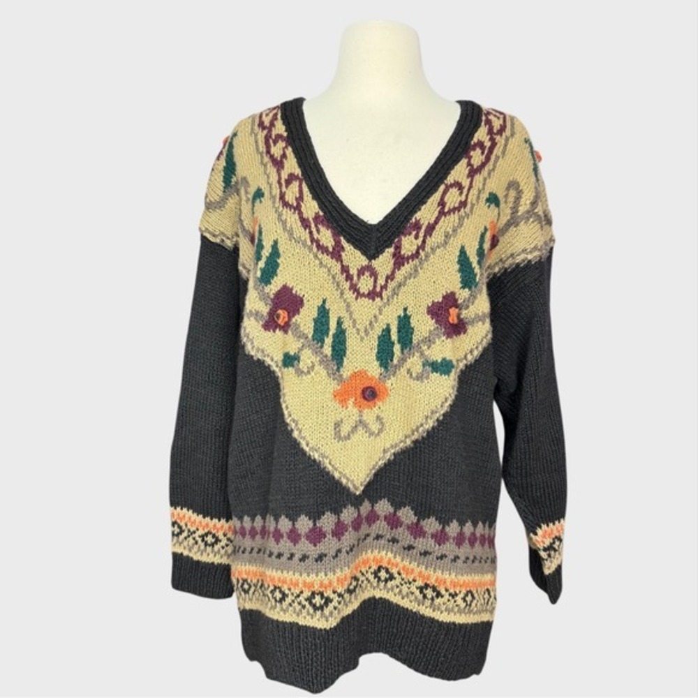 90's Express Compagnie‎ Internationale Raime Cotton Large Sweater Cottage